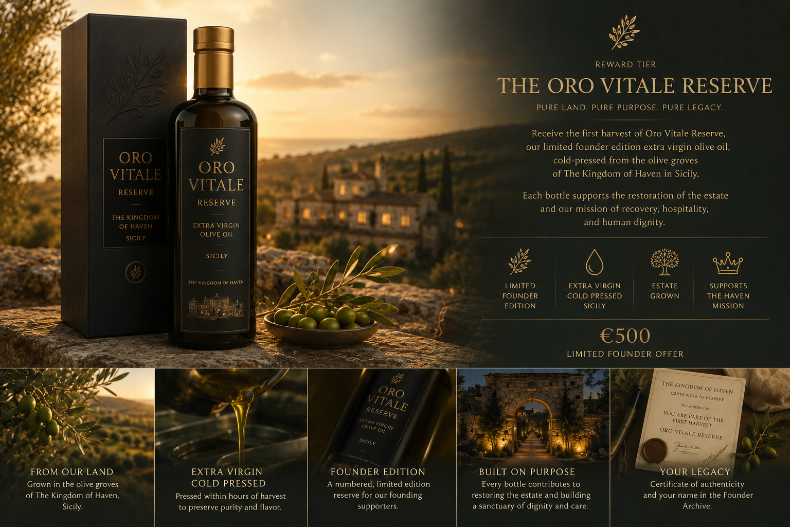 Oro Vitale reserve atelier mood